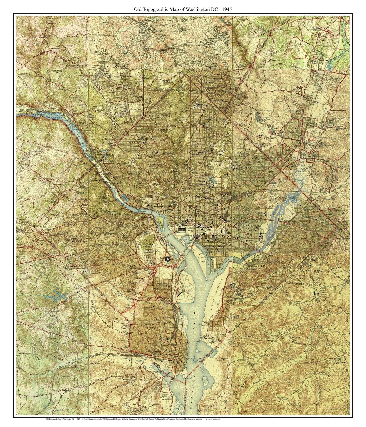 dc топографски мапа