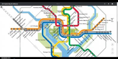 Dc метро патување мапа