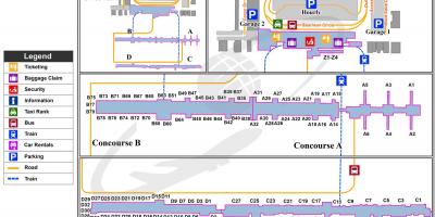 Далес аеродромски терминал мапа