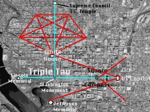 карта на вашингтон masonic