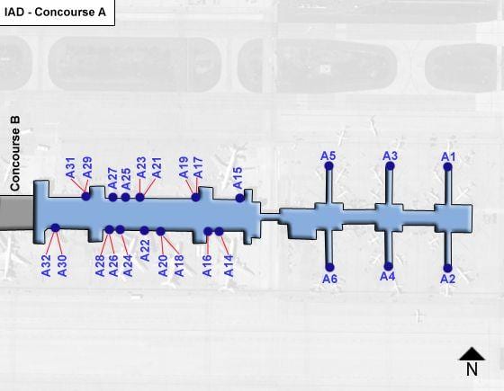 далес аеродром concourse мапа