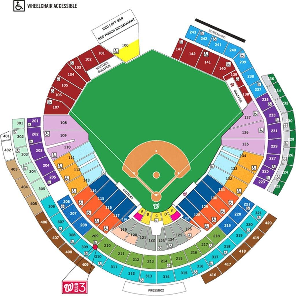 вашингтон државјани ballpark мапа