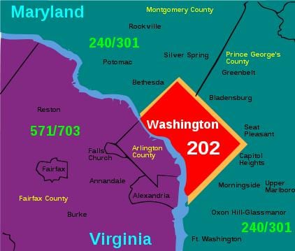 dc поштенски код мапата од соседството