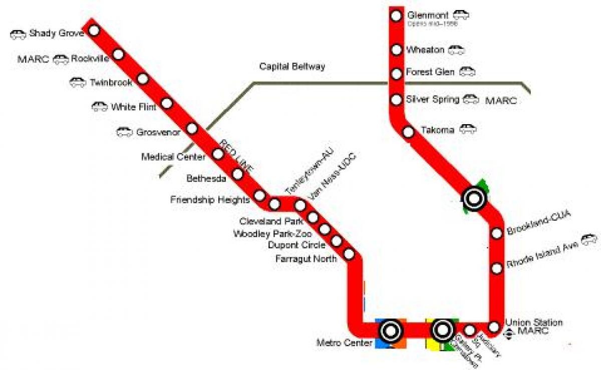 вашингтон црвена линија мапа
