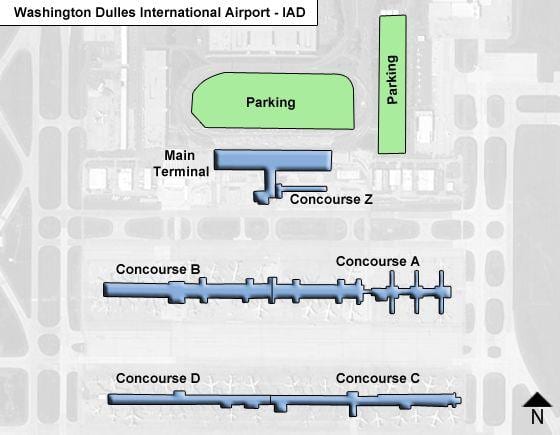 карта на iad портата