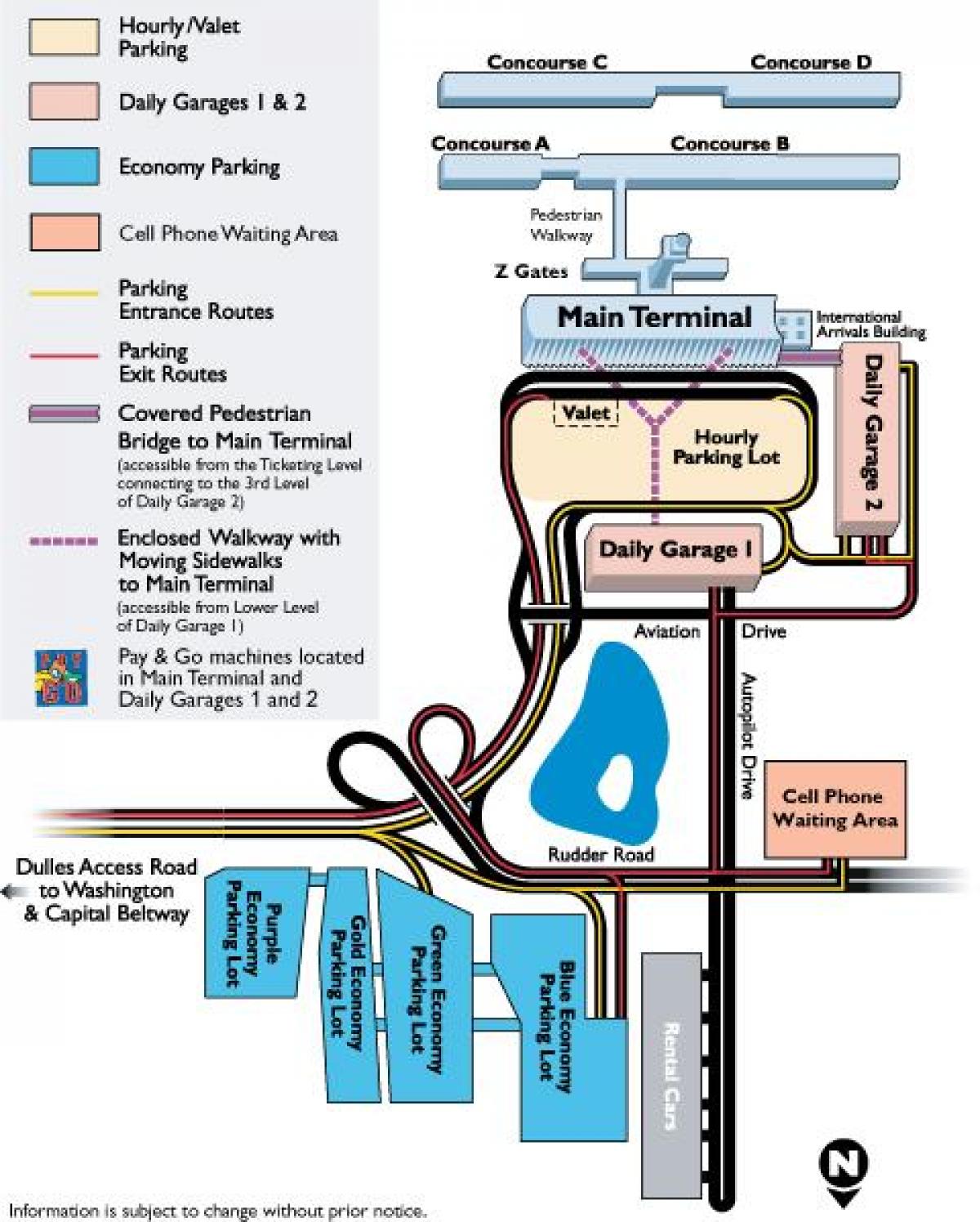 карта на iad паркинг