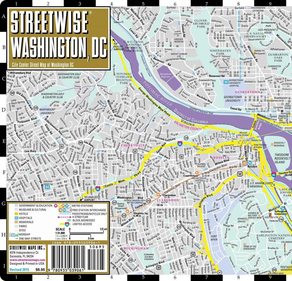 карта на streetwise вашингтон
