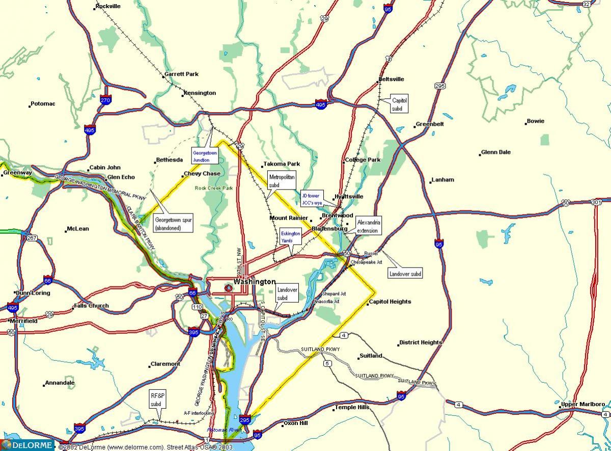 dc железнички мапа