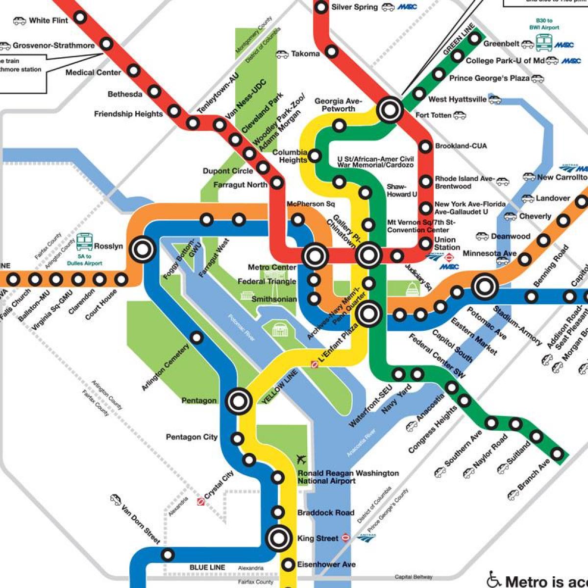нови dc метро мапа