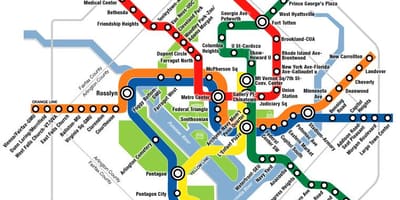 Dc железничката станица мапа