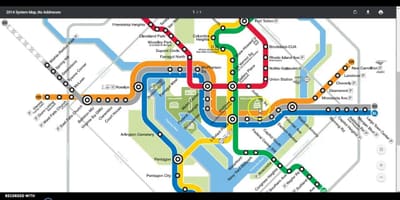 Dc метро патување мапа