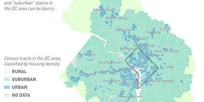 Dc предградијата мапа