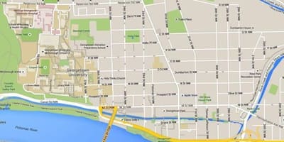 Карта на таун вашингтон