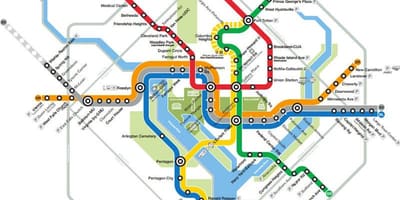 Вашингтон воз мапа