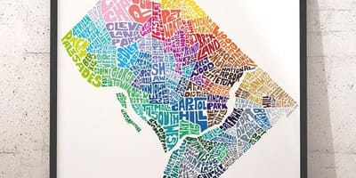 Вашингтон мапата уметност