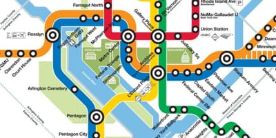 Dc жолта линија мапа