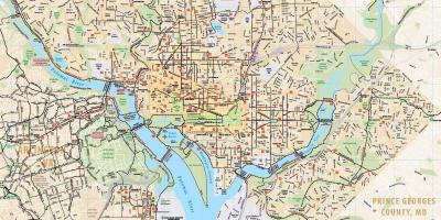 Вашингтон велосипед мапа
