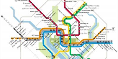 Dc метро мапата до 2015
