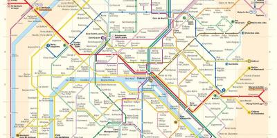 Вашингтон метро мапата со улиците