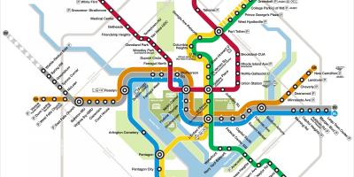 Вашингтон метро мапата сребрена линија