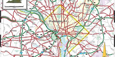 Вашингтон метрото мапата улица шалче