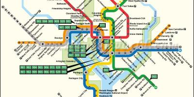 Вашингтон трамвај мапа