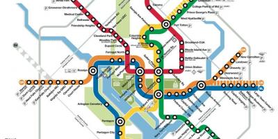 Вашингтон јавен транзит мапа