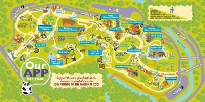 Националната зоолошка градина во вашингтон мапа