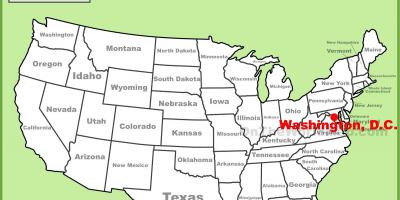 Вашингтон локација на мапата