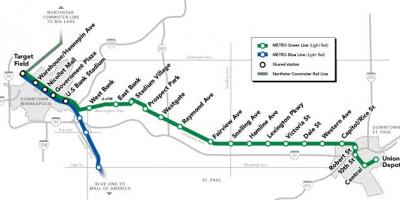 Зелена линија dc метро мапа