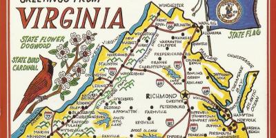 Вашингтон вирџинија мапа